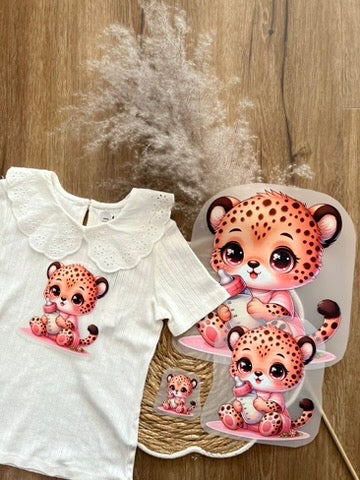 Bügelbild Babyleopard Lulu