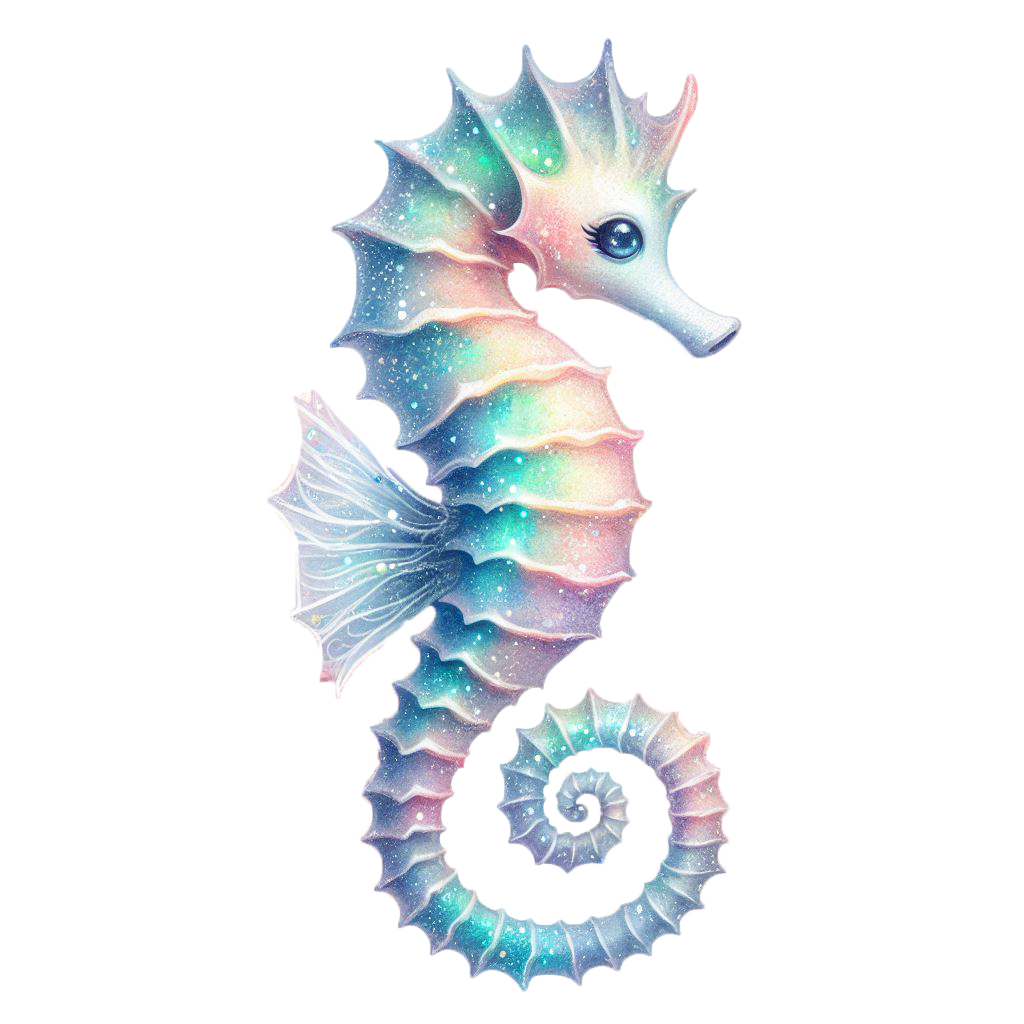 Sticker Seepferdchen Rainbow