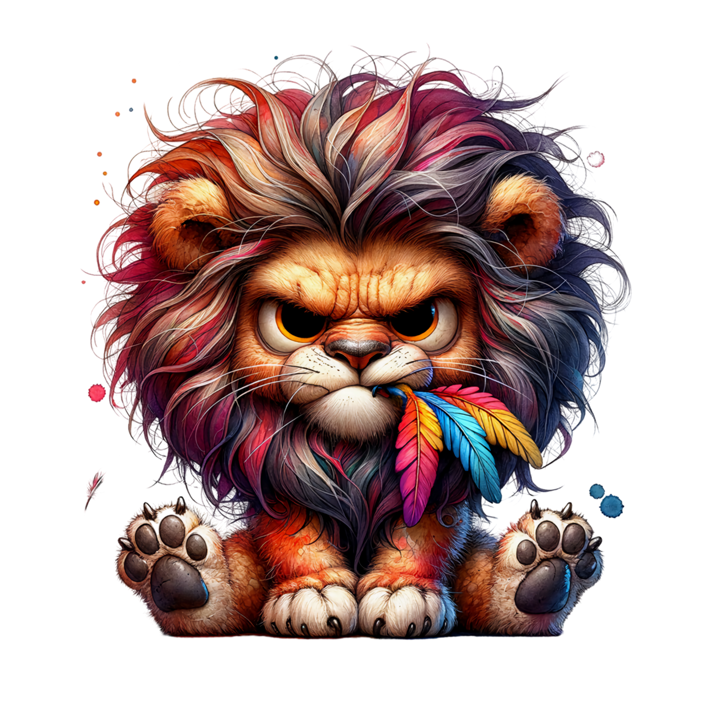 StickerBockiger Löwe Jack