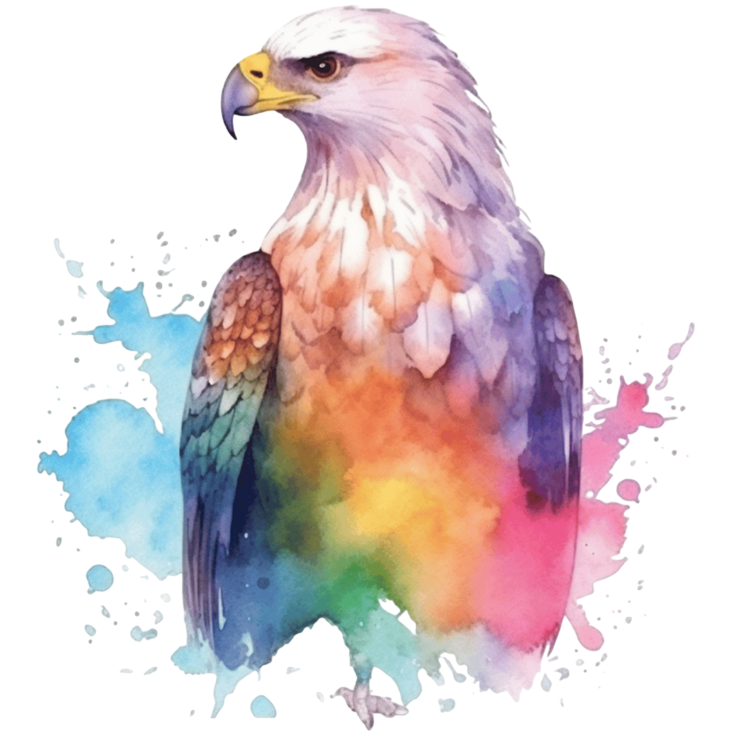 Sticker Adler Aquarellmalerei