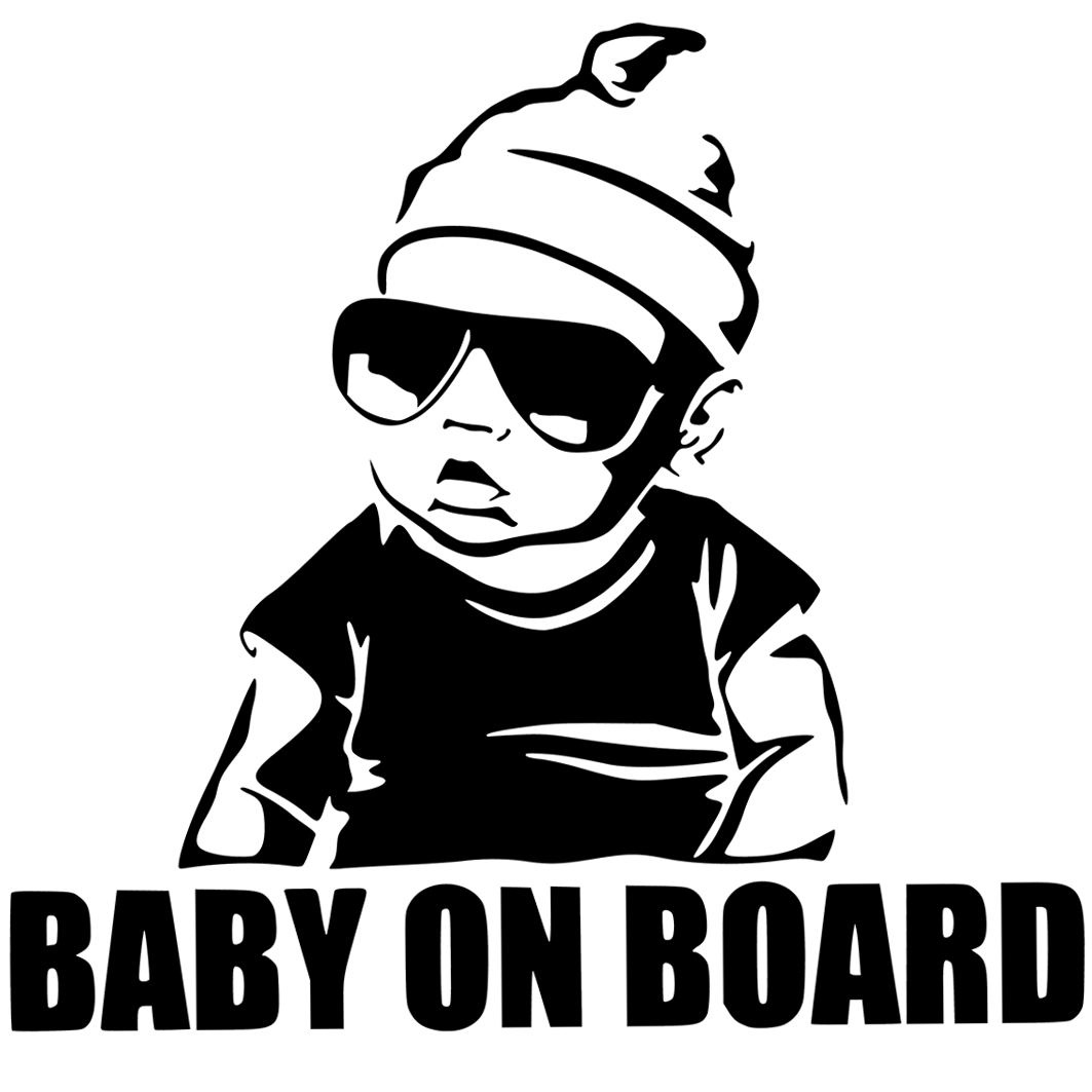 Sticker Baby an Bord cool