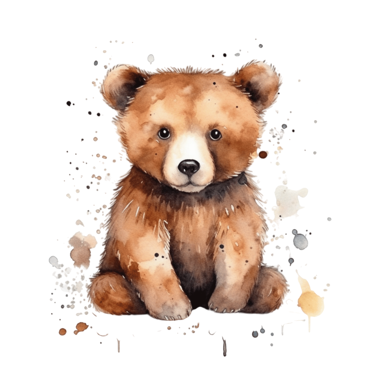 Sticker Bär Aquarellmalerei