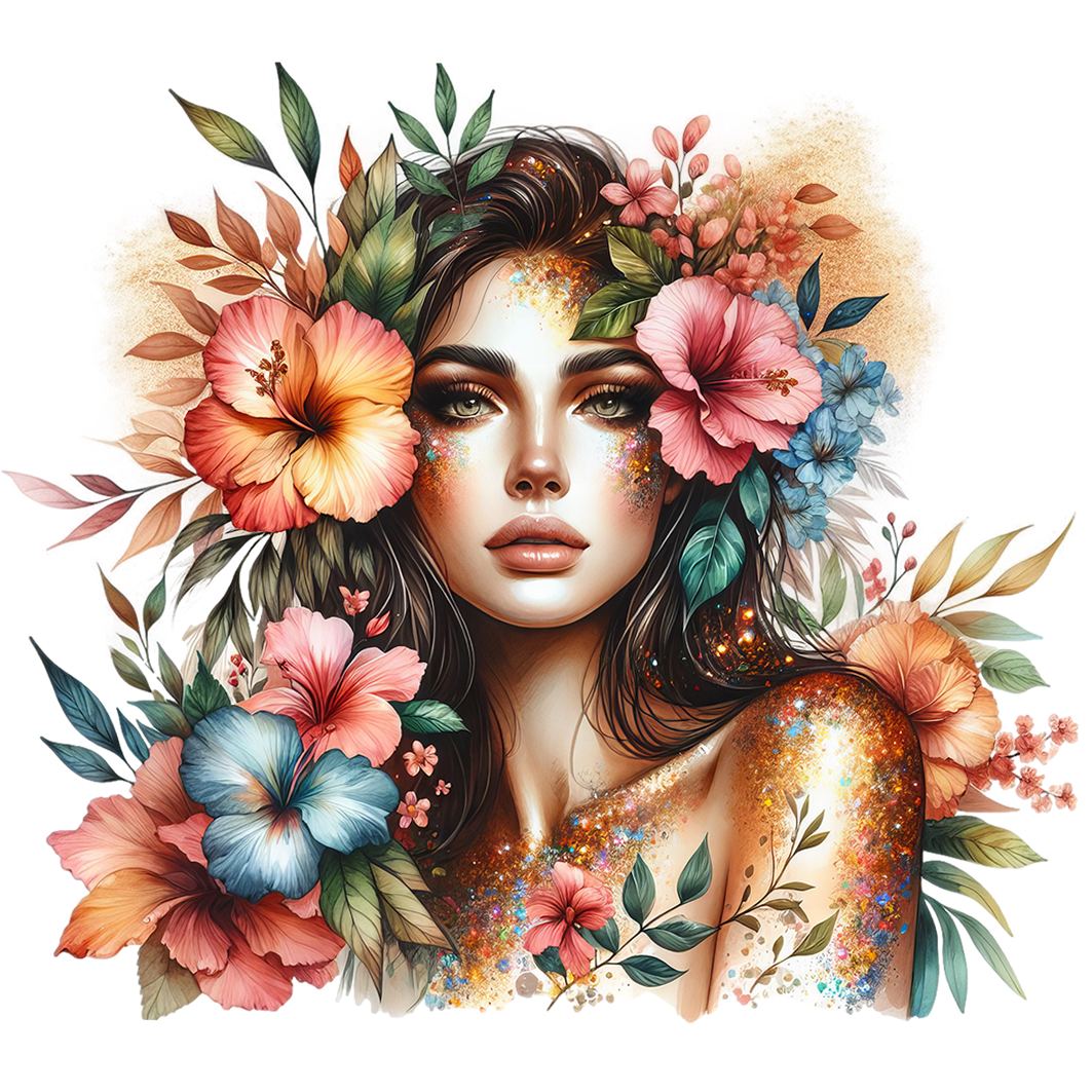 Sticker Blumige Schönheit No3