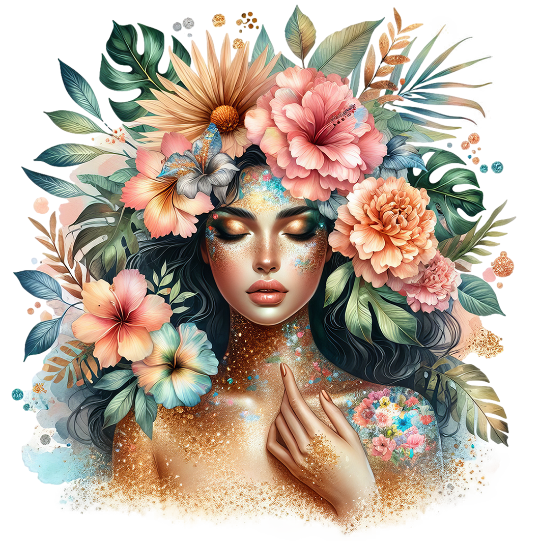 Sticker Blumige Schönheit No9