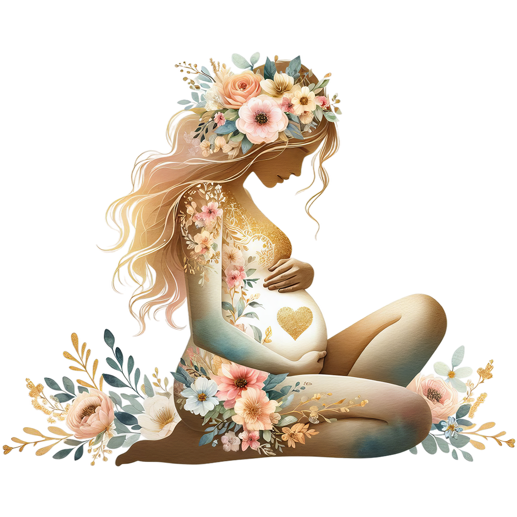 Sticker Blumige schwangerschaft No4