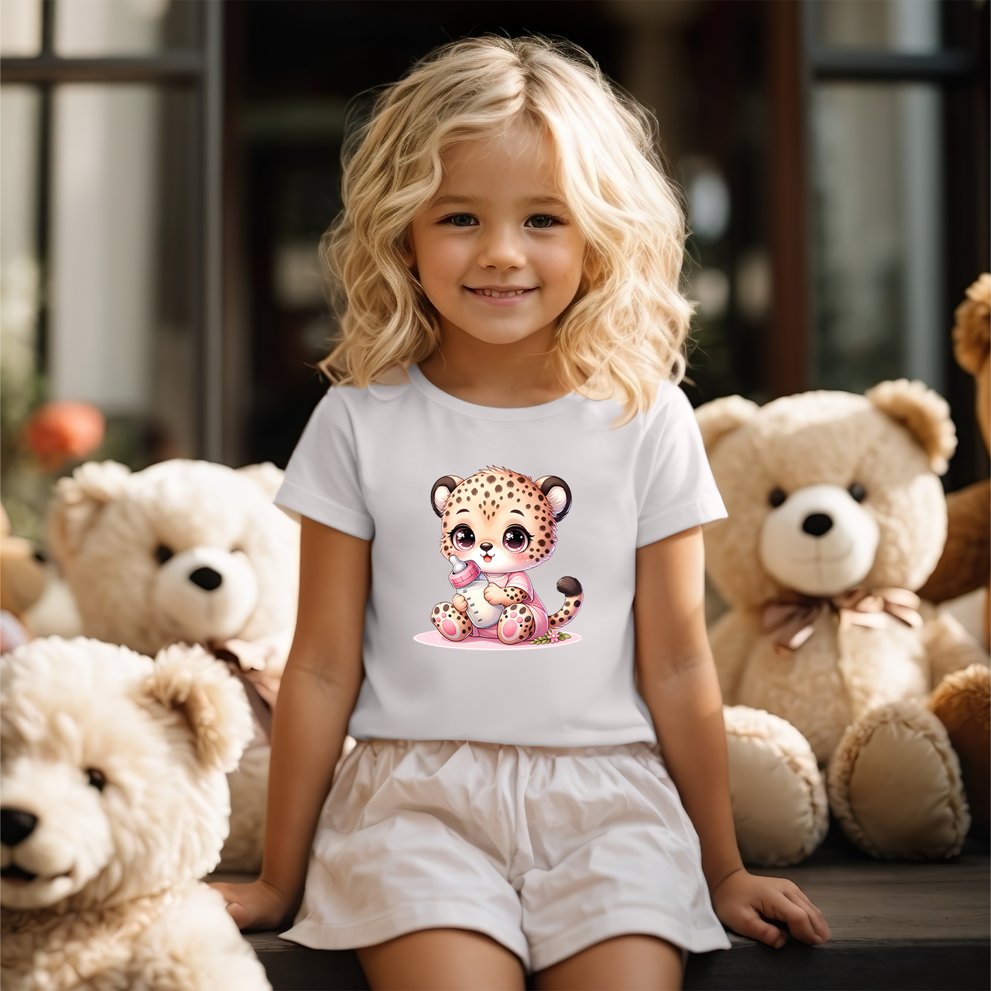 Bügelbild Babyleopard Lulu