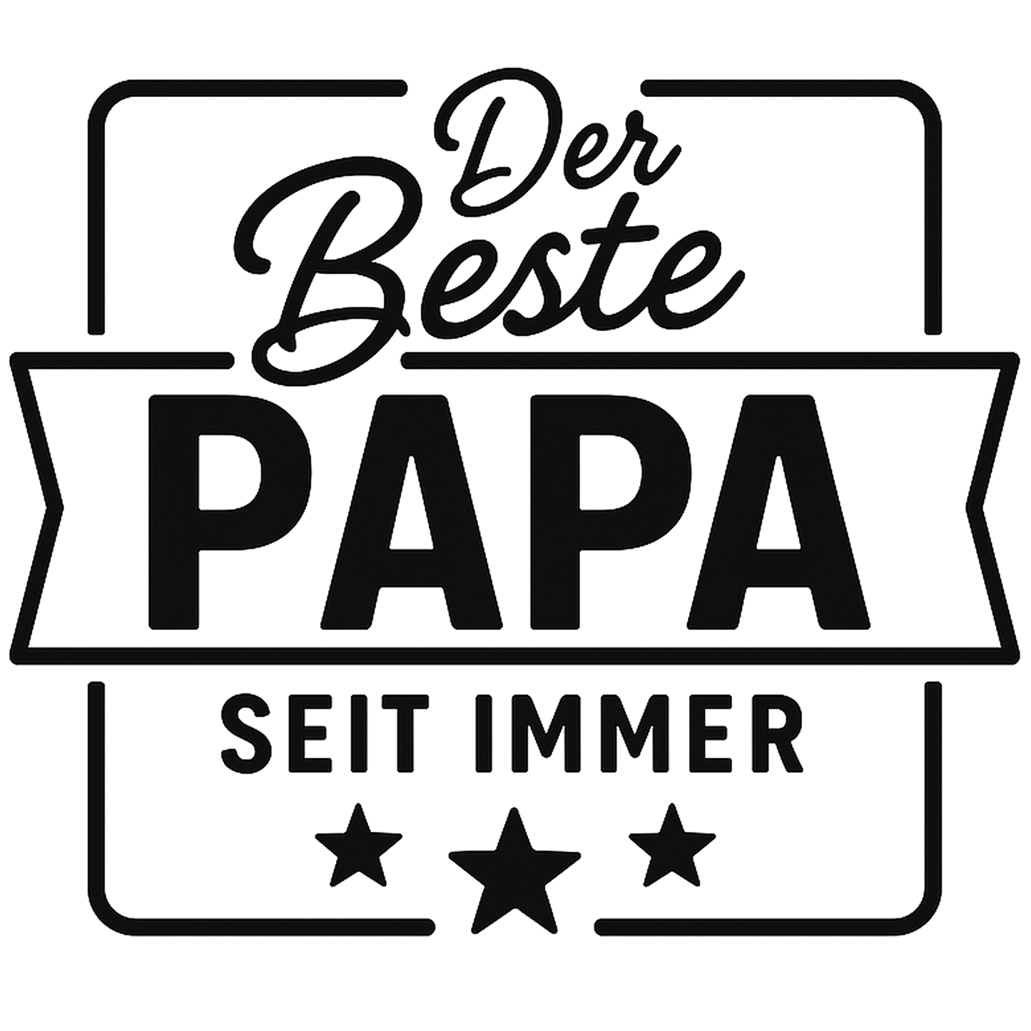 Bügelbild Beester Papa seit immer