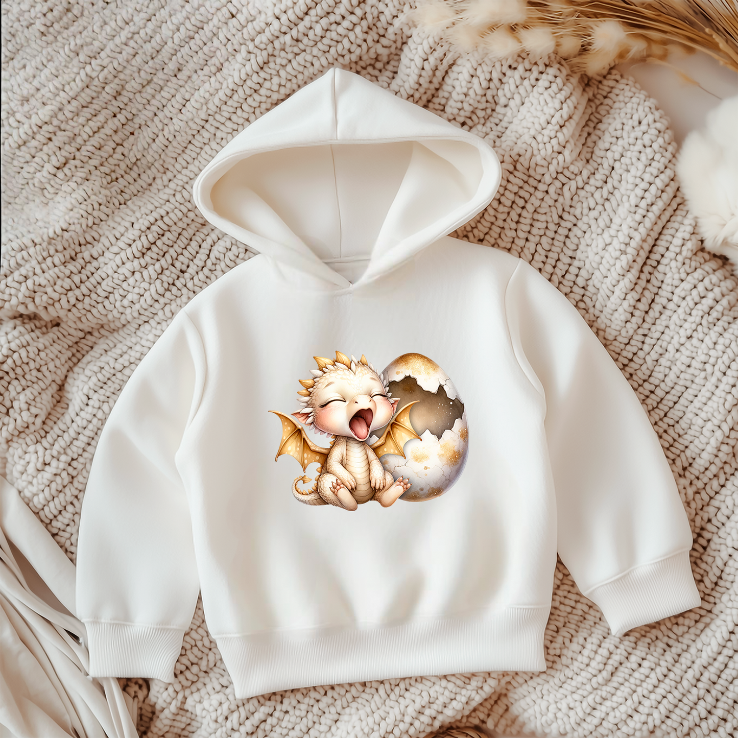 Bügelbild Goldener Babydrache No1