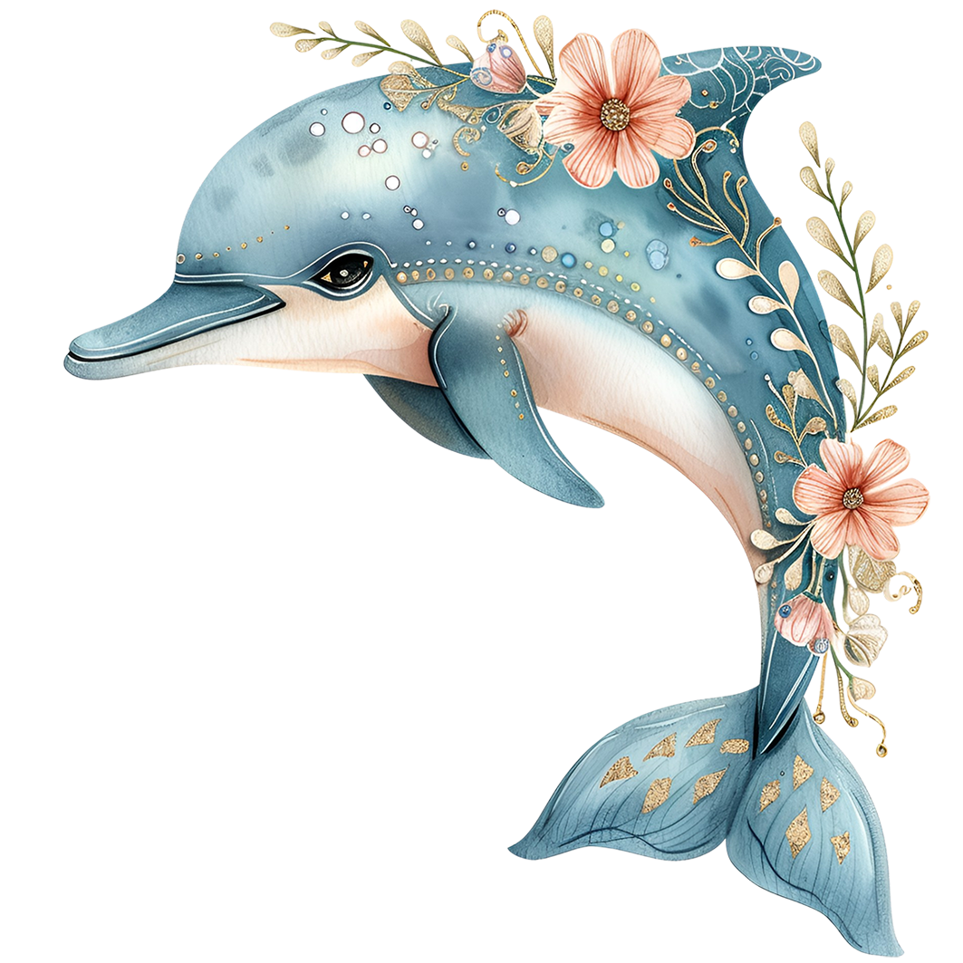 Sticker Delphin Blumia