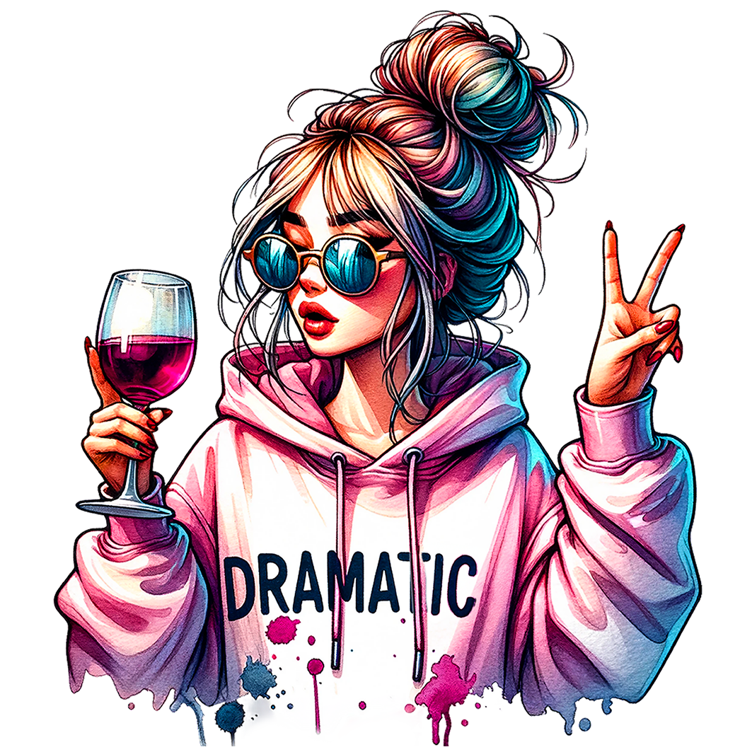 Sticker Dramatic Girl - Peace