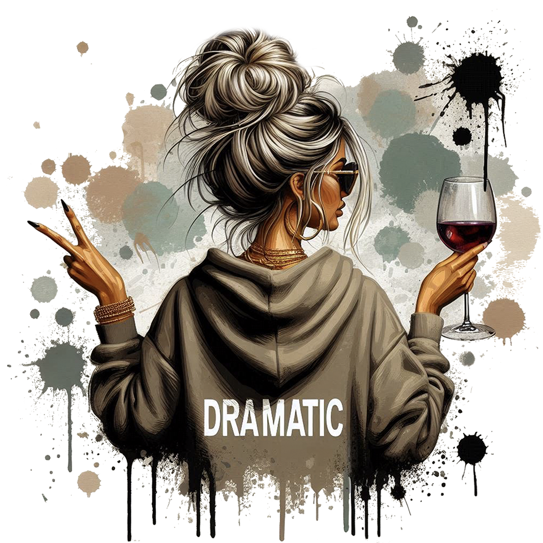 Bügelbild Dramatic Girl Cool