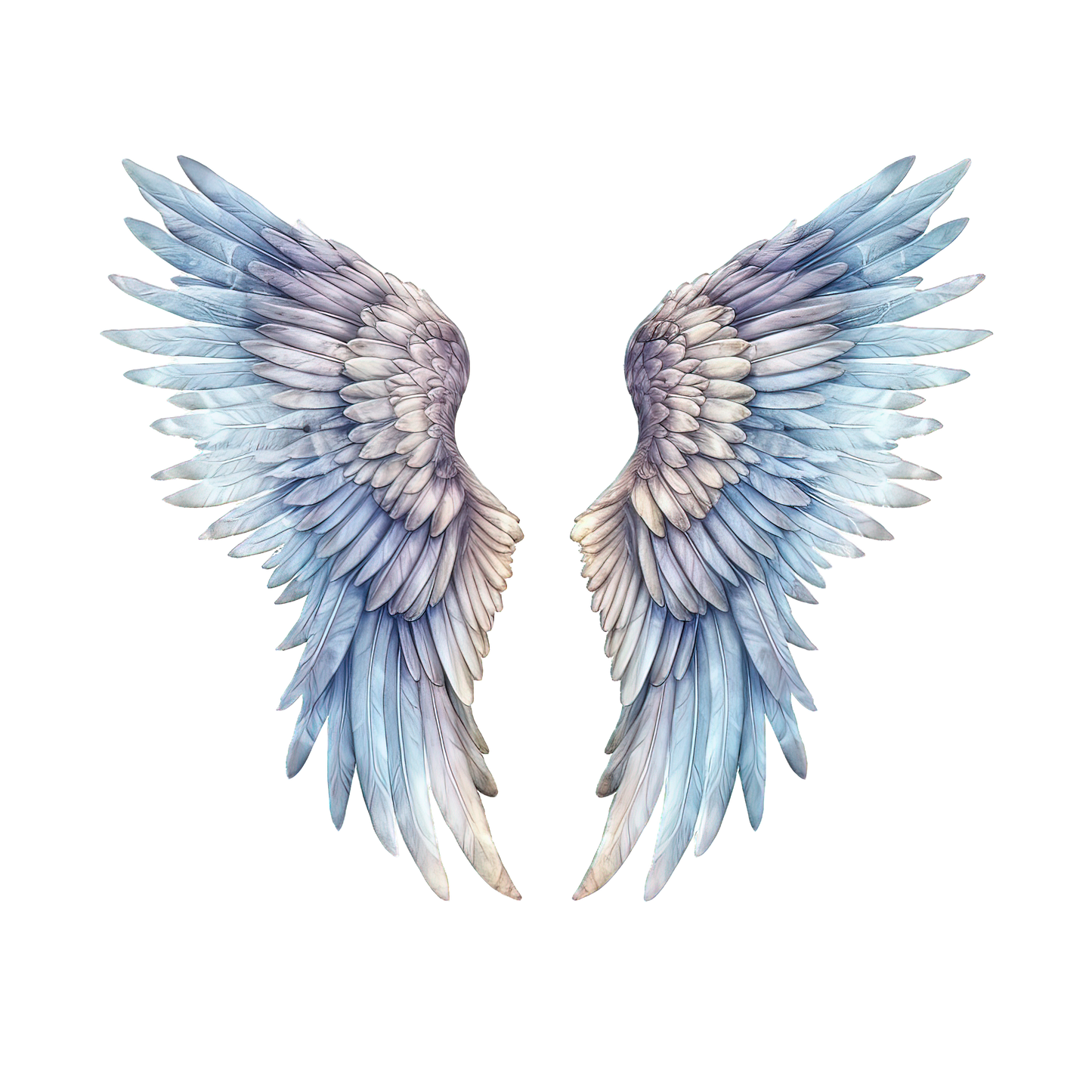 Sticker Engelsflügel hellblau