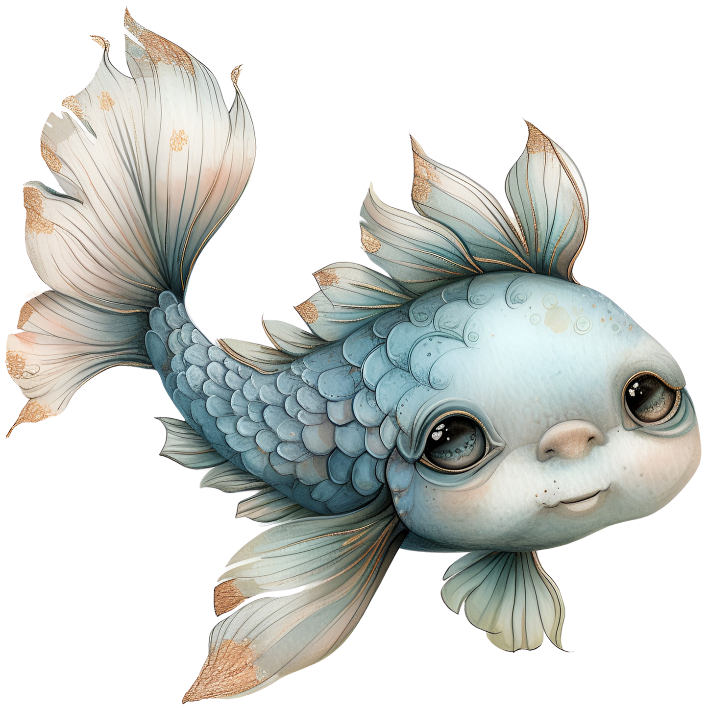 Bügelbild Fisch Kullerus