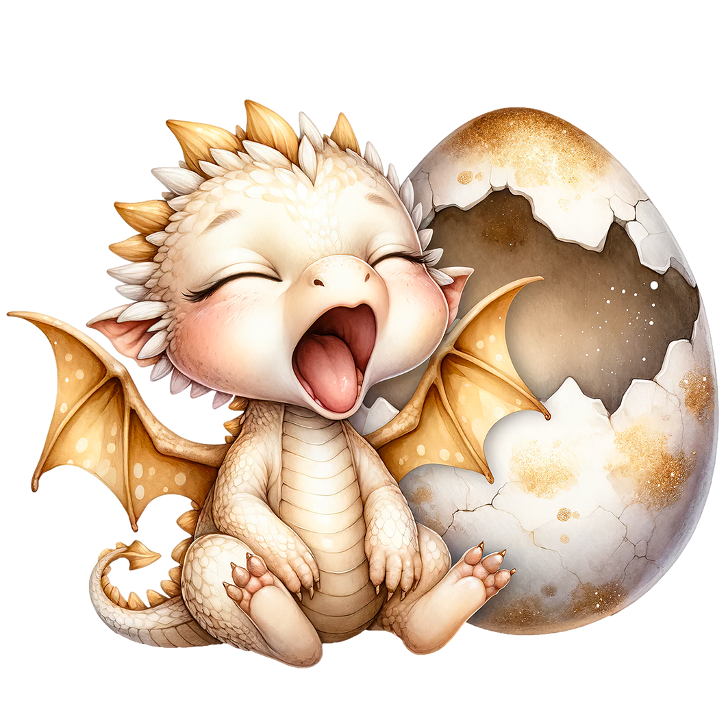 Sticker Goldener Babydrache No1