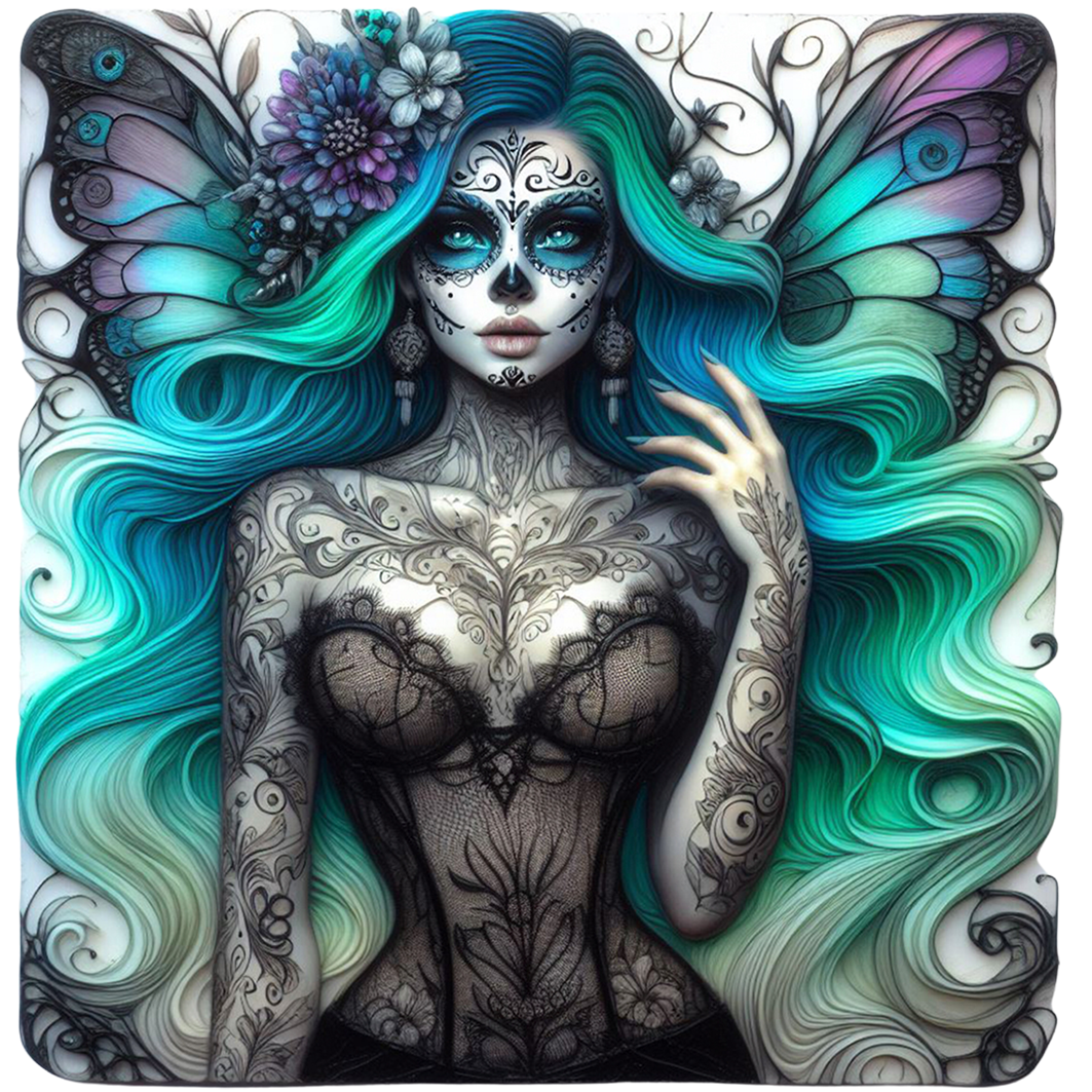 Sticker Ink Girl Schmetterling