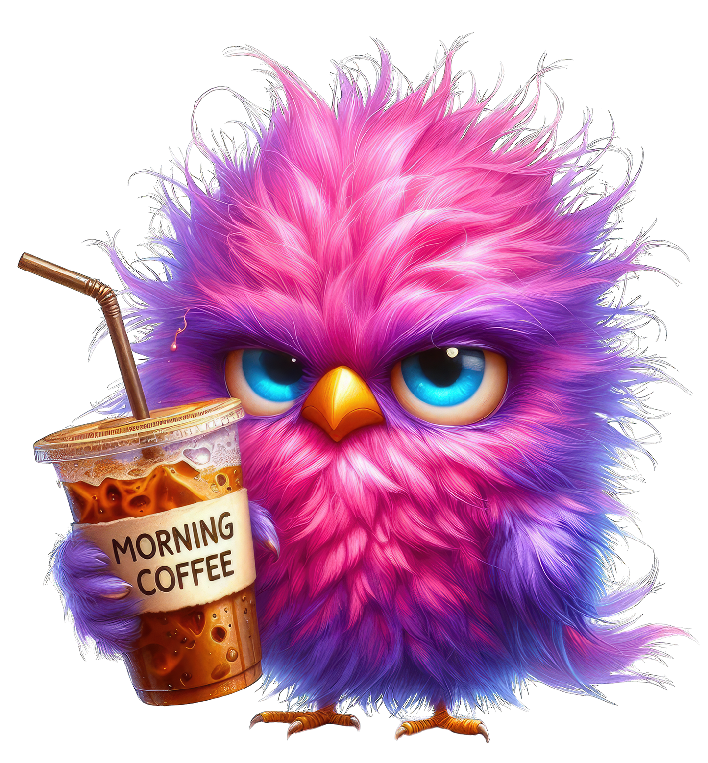 Sticker Kaffeesüchtiger Vogel Jay