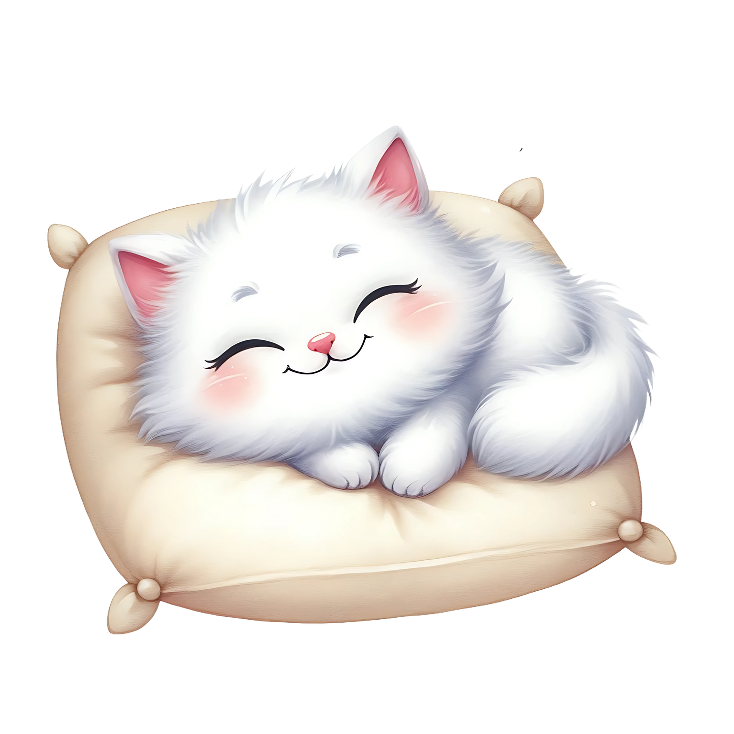 Sticker Katze SNOW schlafend