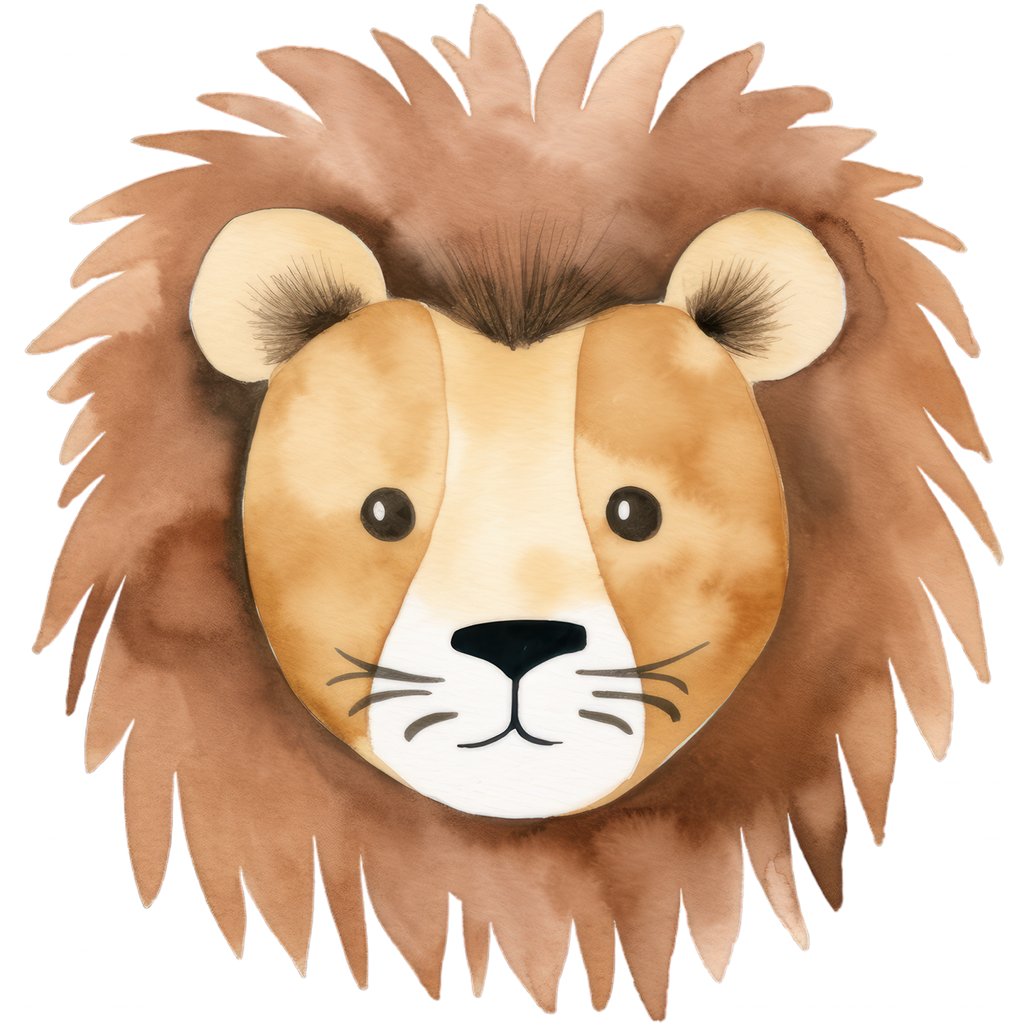 Bügelbild Löwenkopf BOHO