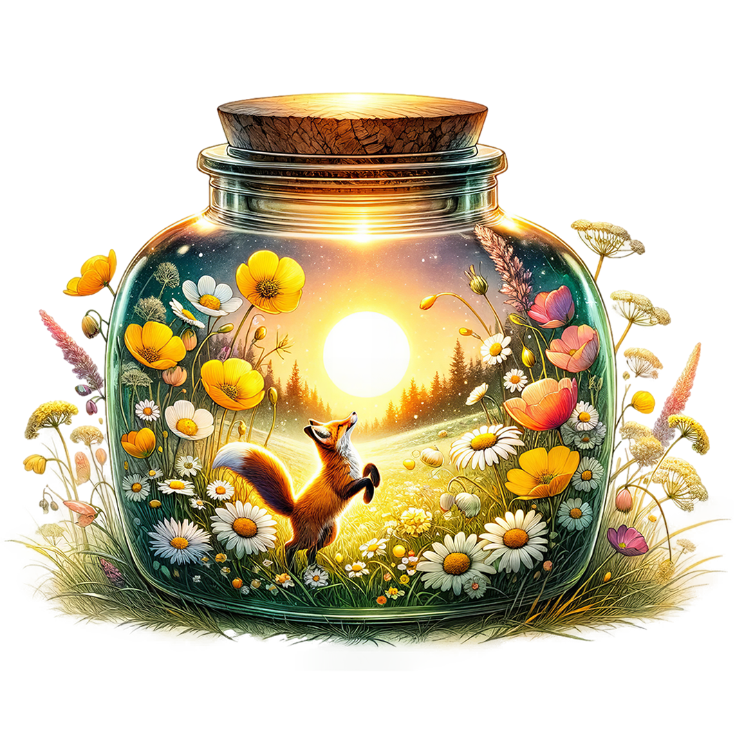 Sticker Magisches Glas- Fuchs