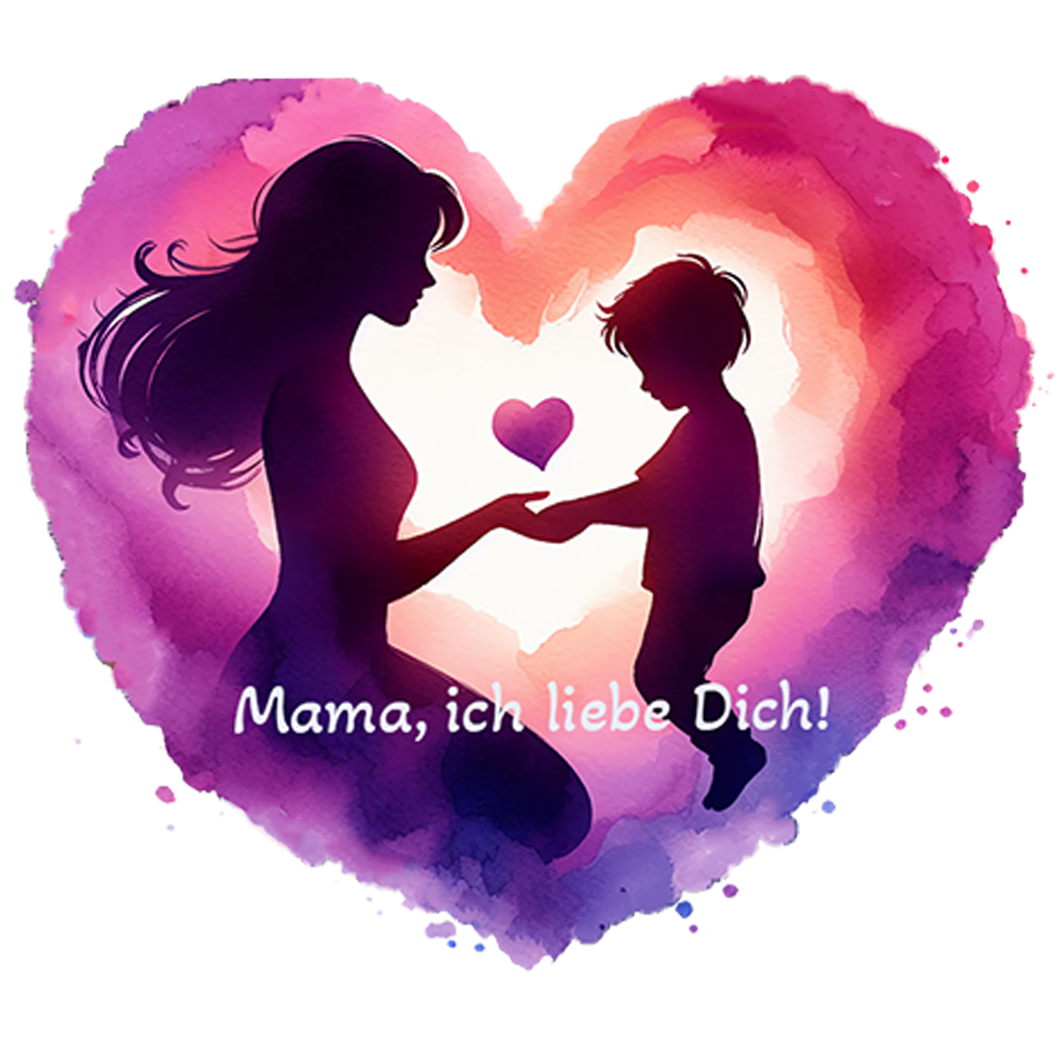 Sticker Mama, ich liebe Dich!