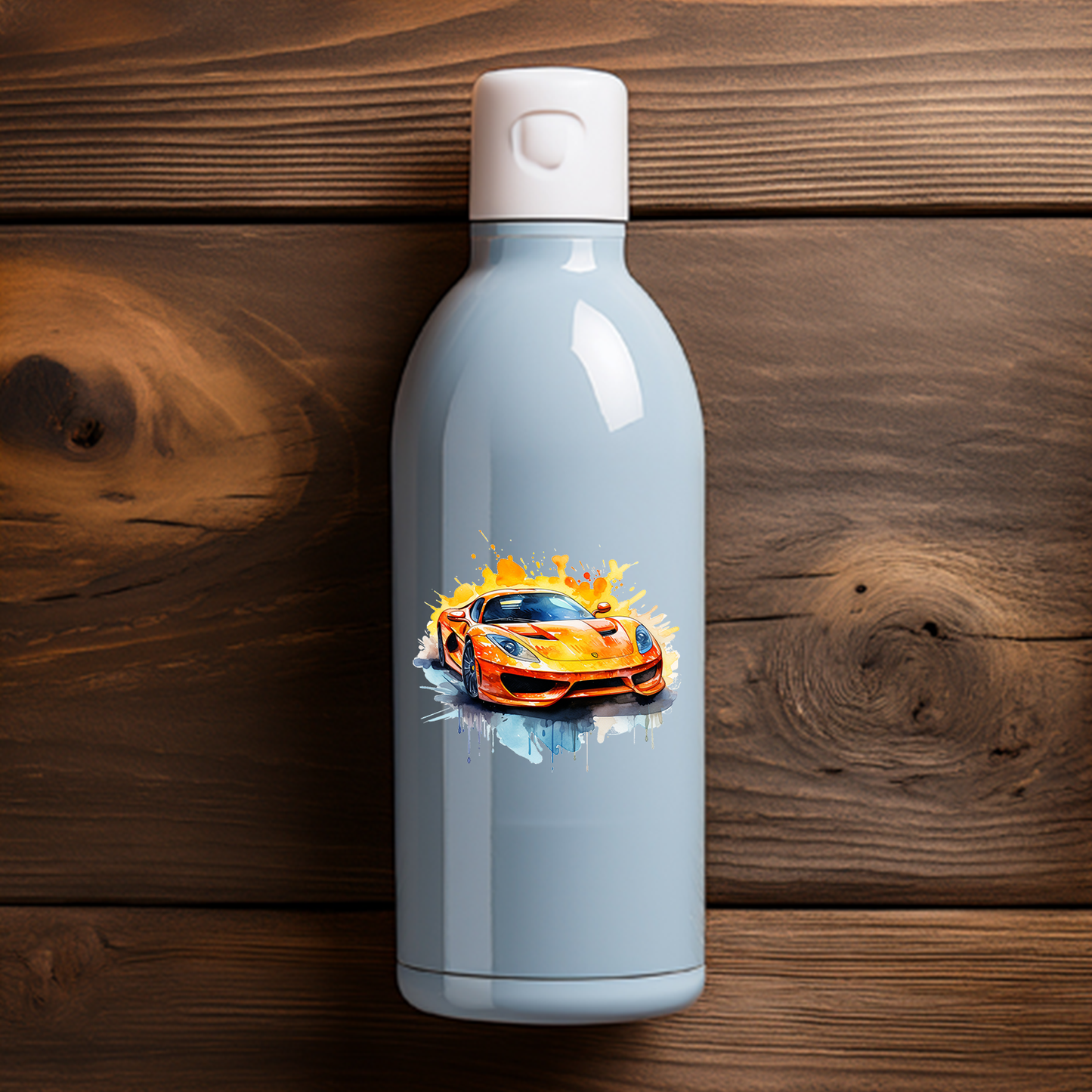 Sticker Orangener Flitzer