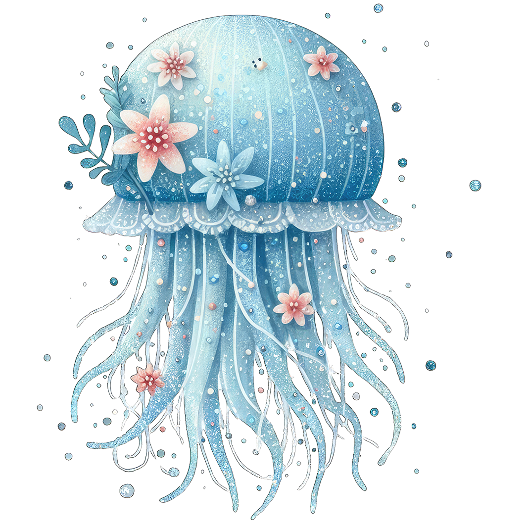 Sticker Qualle Blumia