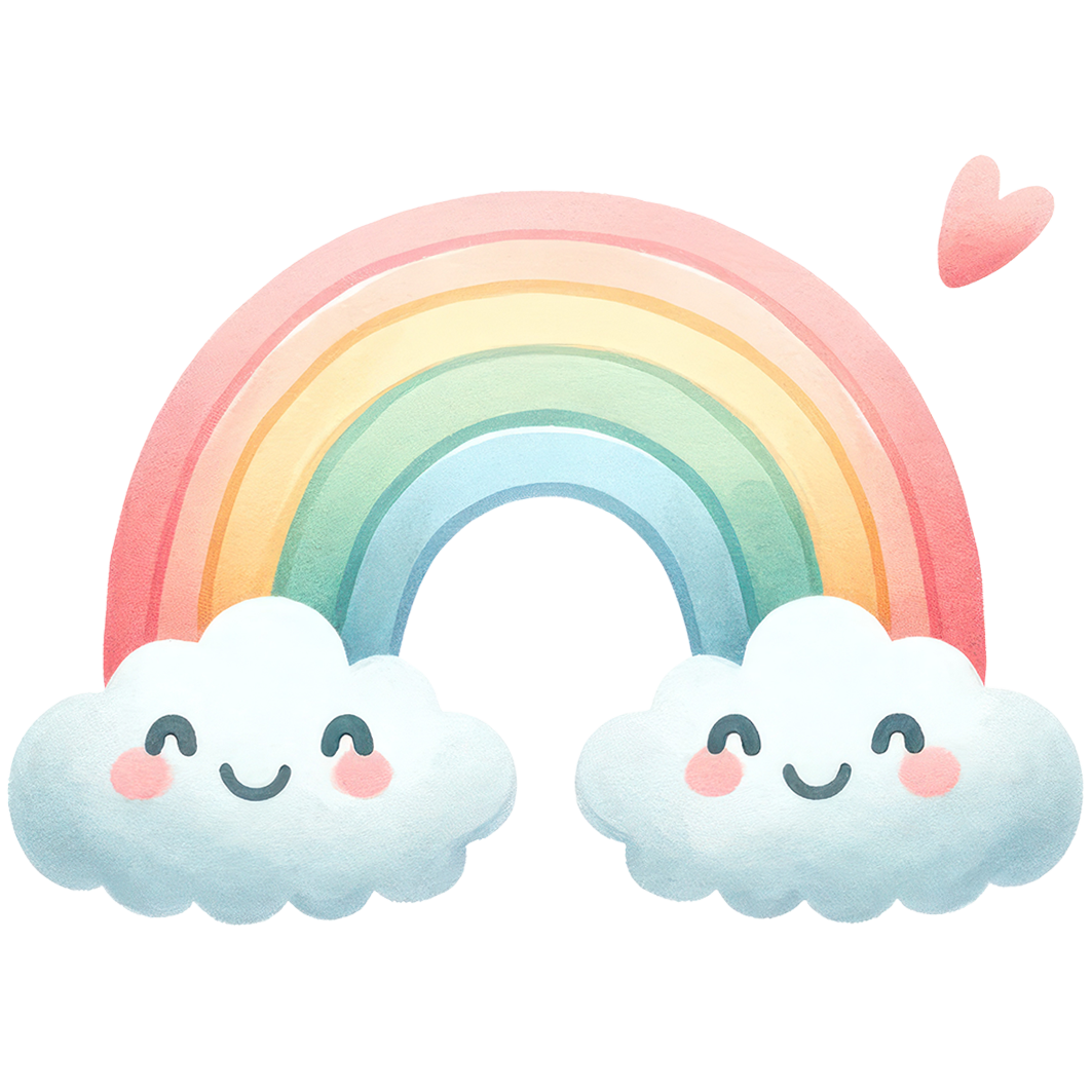 Sticker Regenbogen Bunt