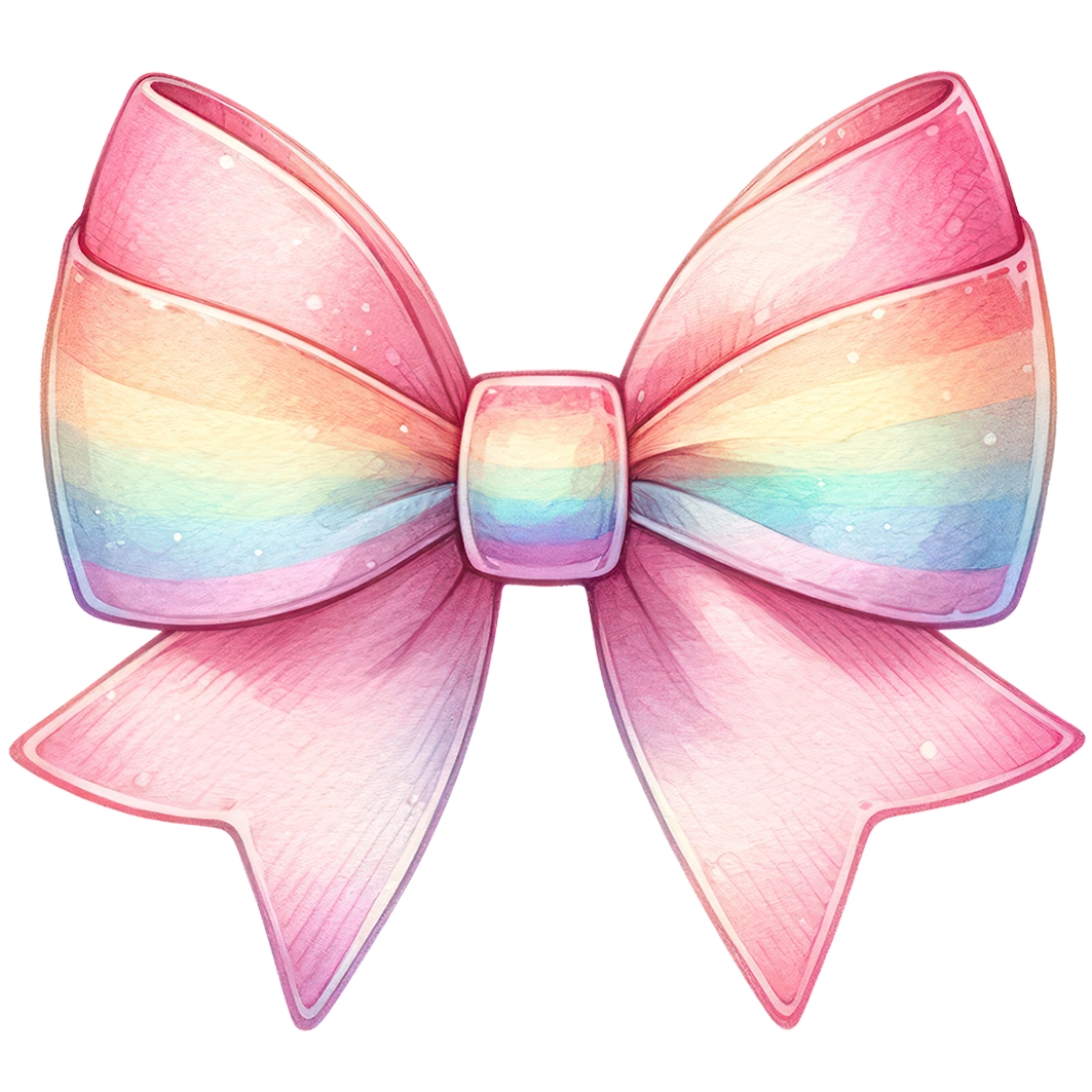 Sticker Schleife Bunt