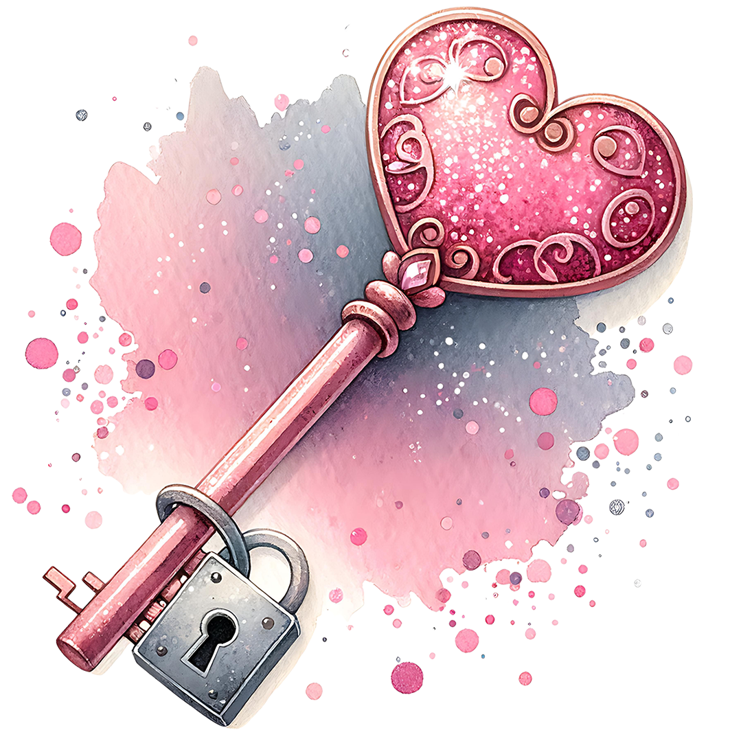 Sticker Schlüssel zum Herzen