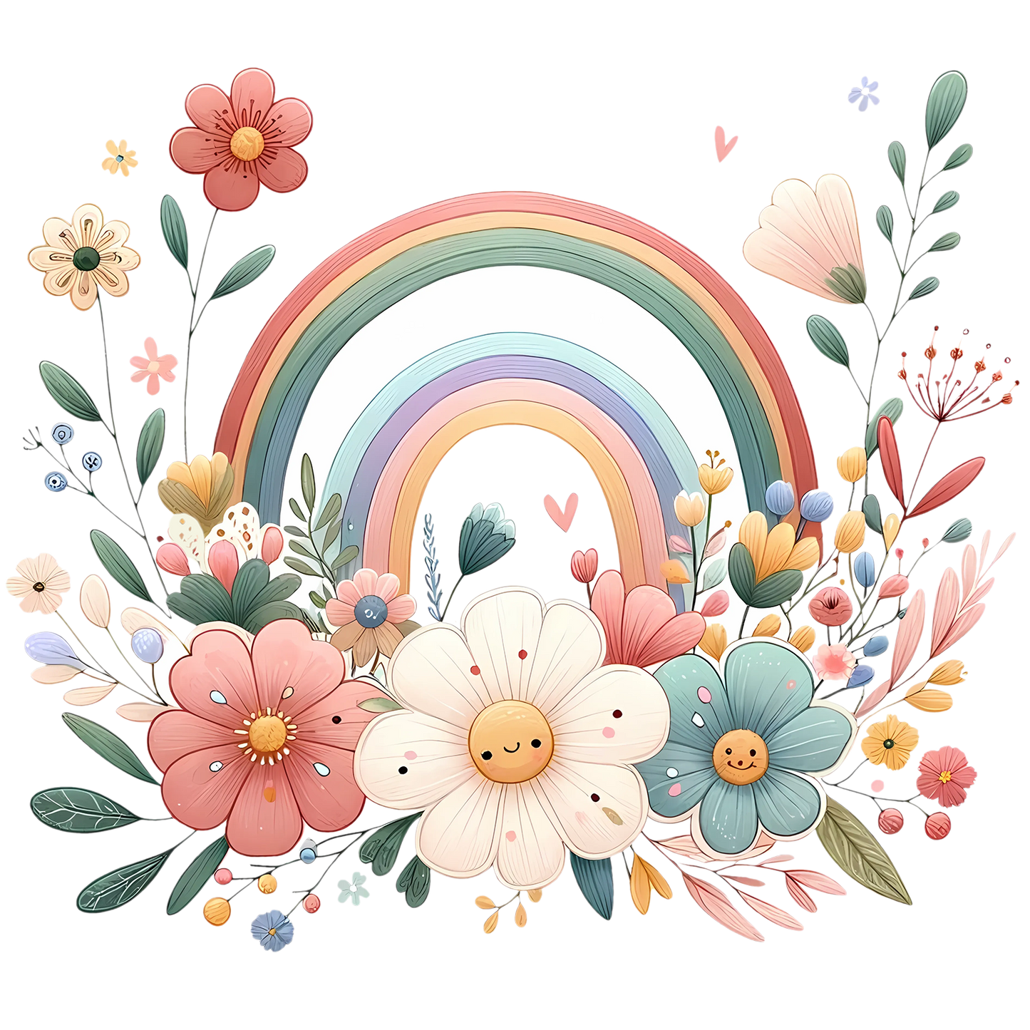 Sticker BOHO Frühlingsregenbogen No2