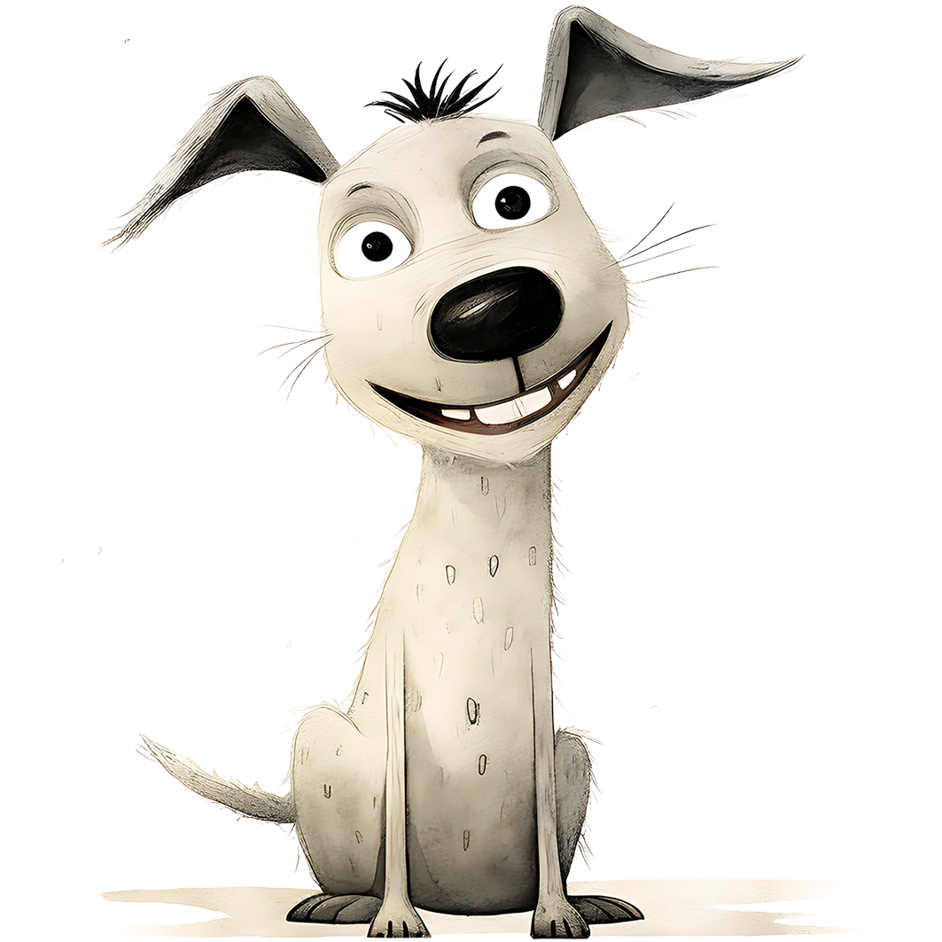 Sticker Streuner lachend