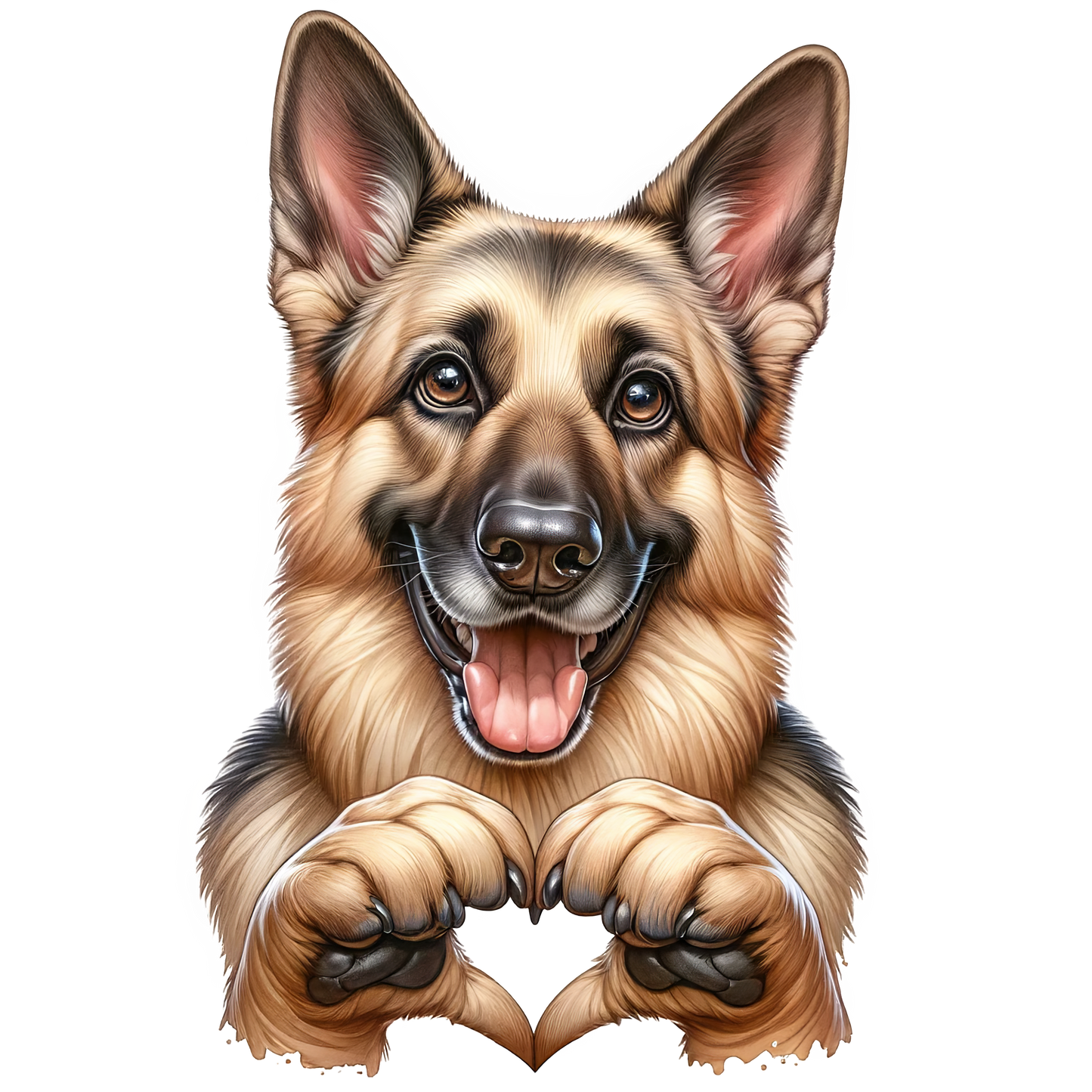 Sticker Süßer Schäferhund