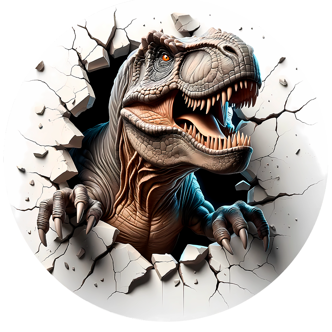 Sticker T-Rex 3D