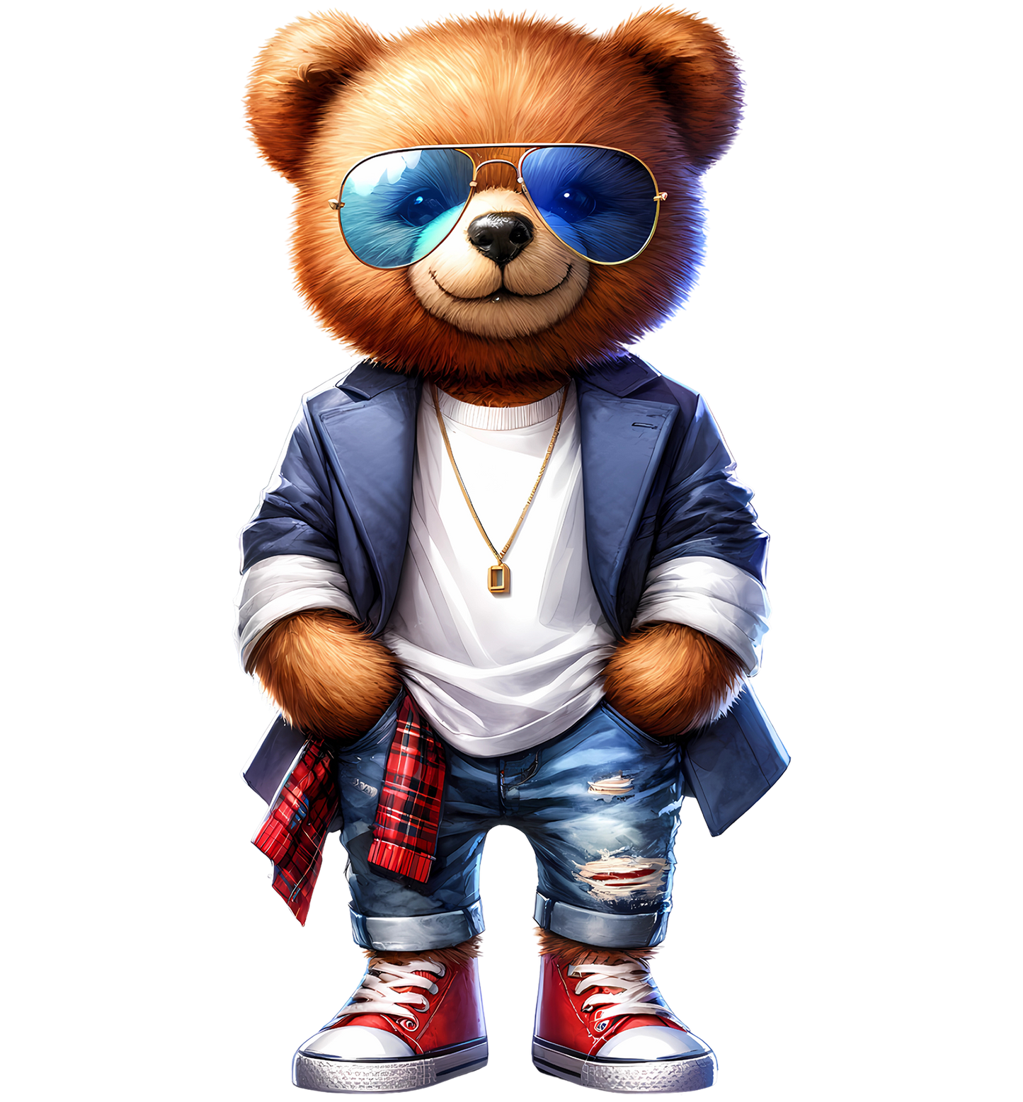 Sticker Teddy Fred Lässig