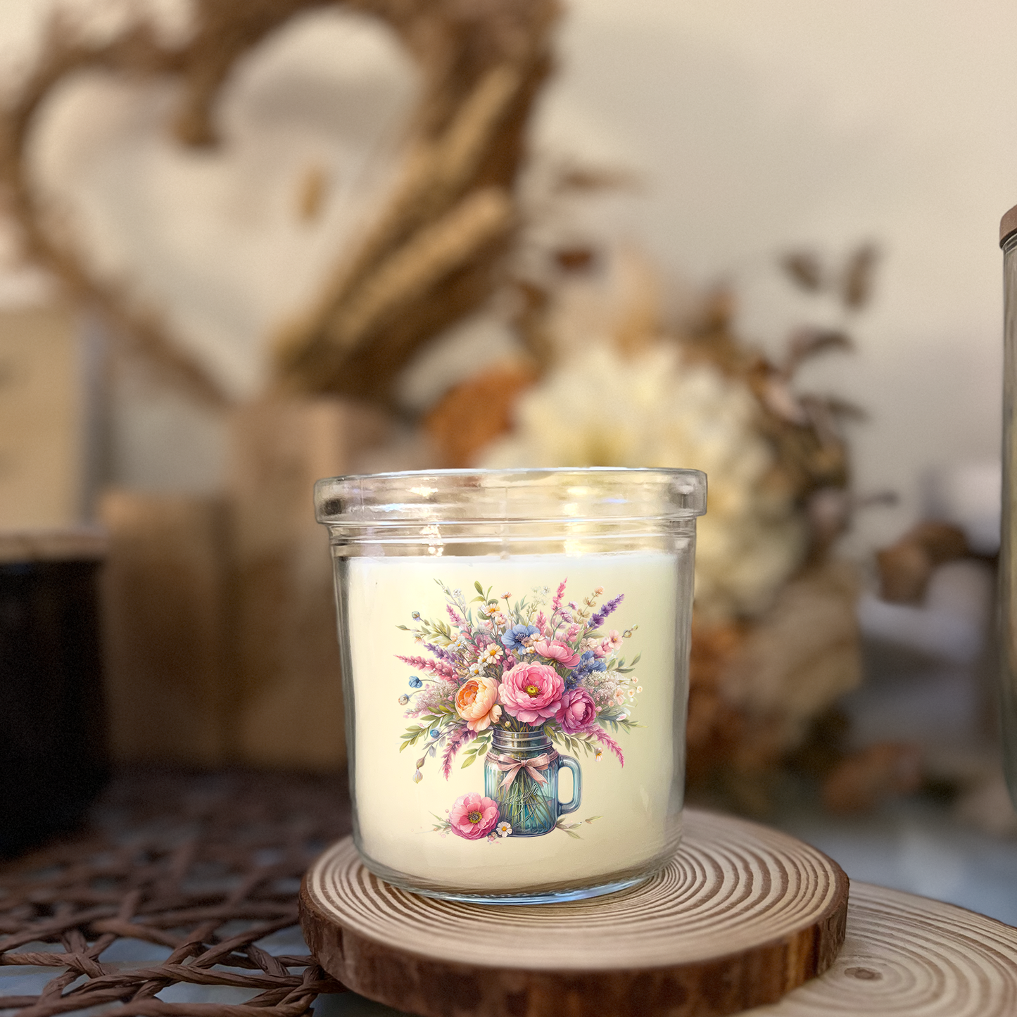 Sticker Wildblumen im Glas