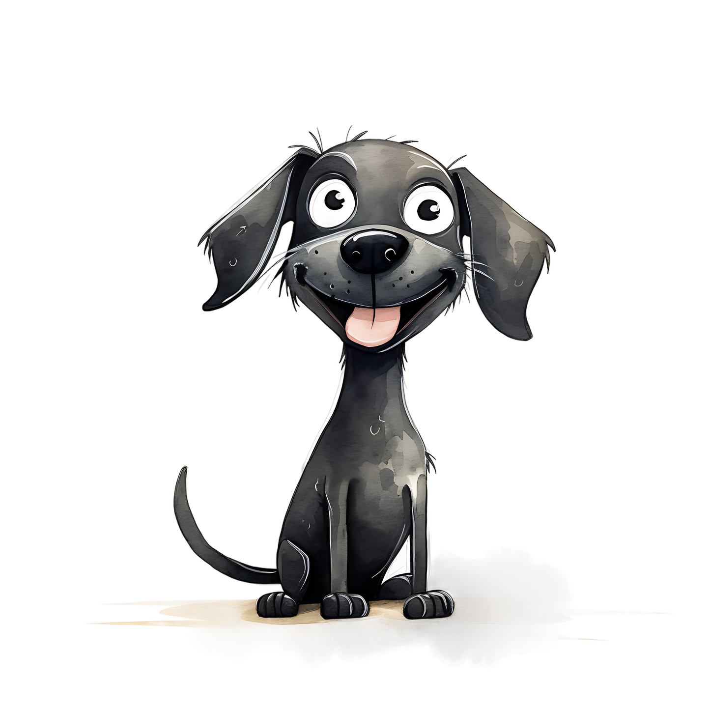 Sticker Hund ROBERTO Lachend