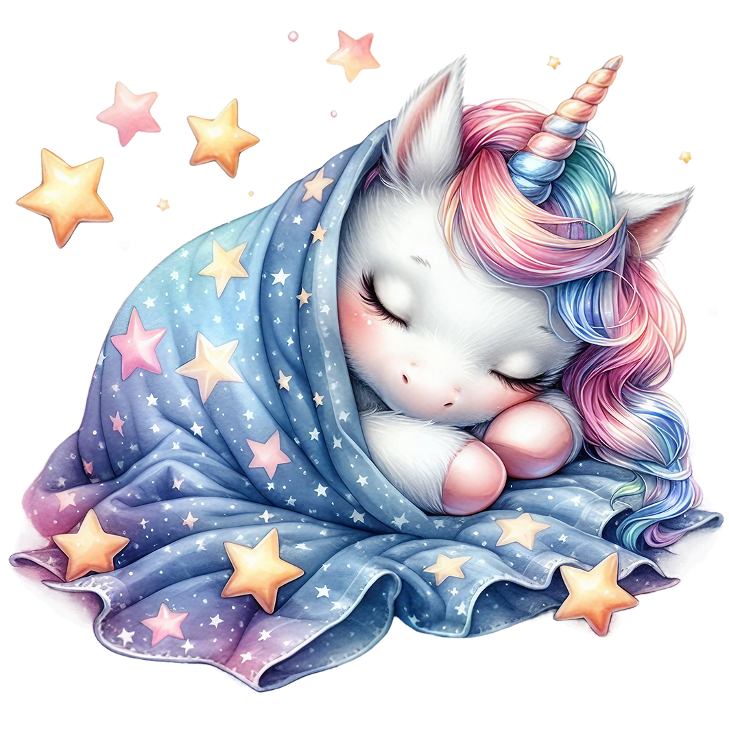 Sticker Schlafendes Einhorn