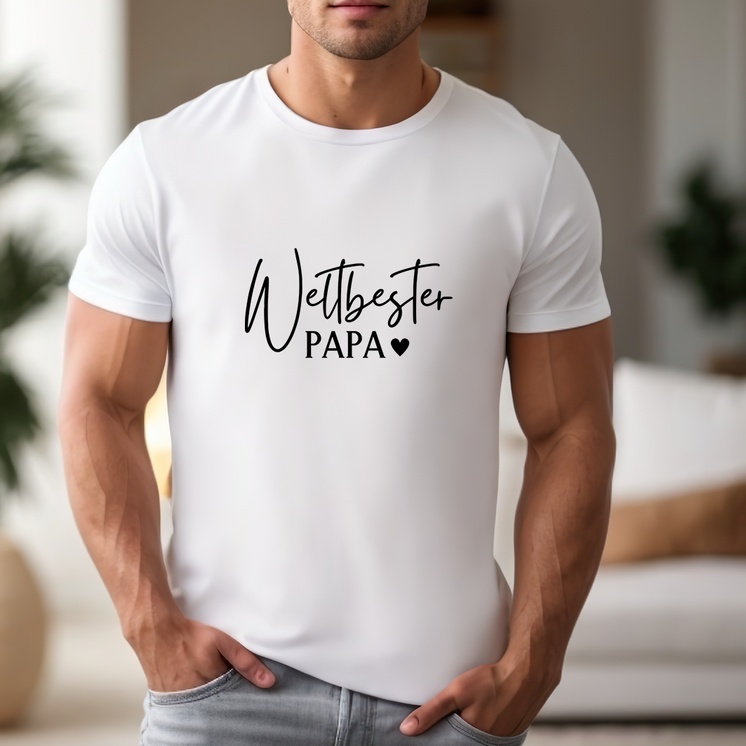 Bügelbild Weltbester Papa No2
