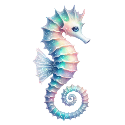 Sticker Seepferdchen Rainbow