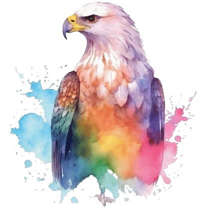 Sticker Adler Aquarellmalerei