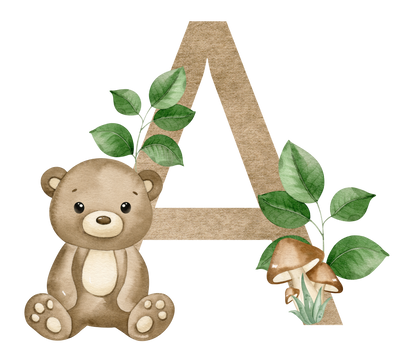 Sticker Buchstaben BOHO Tiere