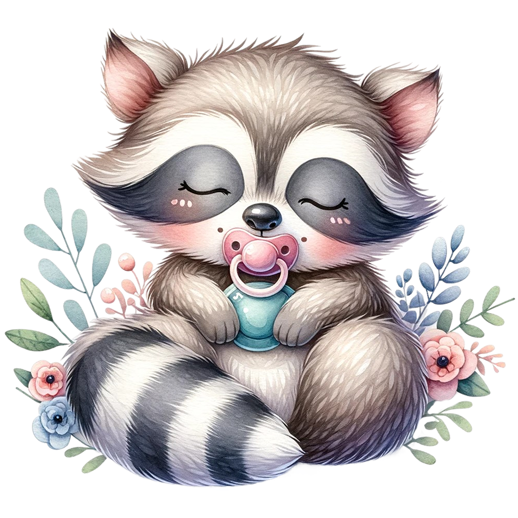 Sticker Babywaschbär Joe