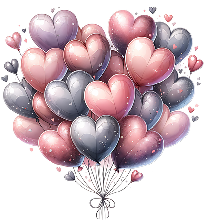 Sticker Ballons der Liebe