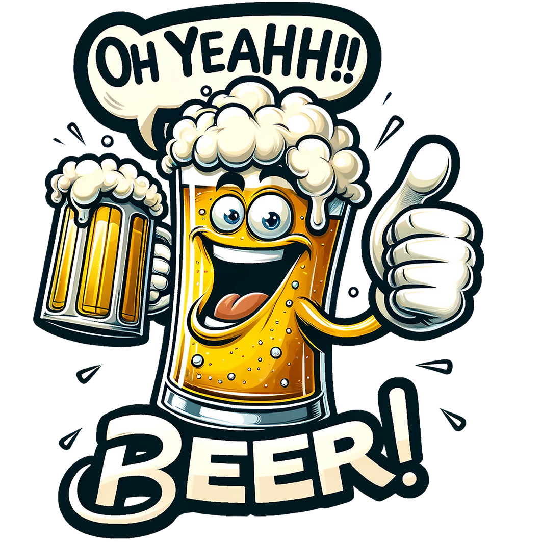 Sticker Bierglas mit Bierglas