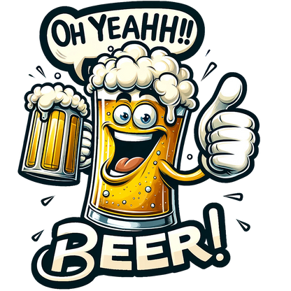 Sticker Bierglas mit Bierglas