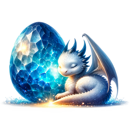 Sticker Blauer Babydrache No14