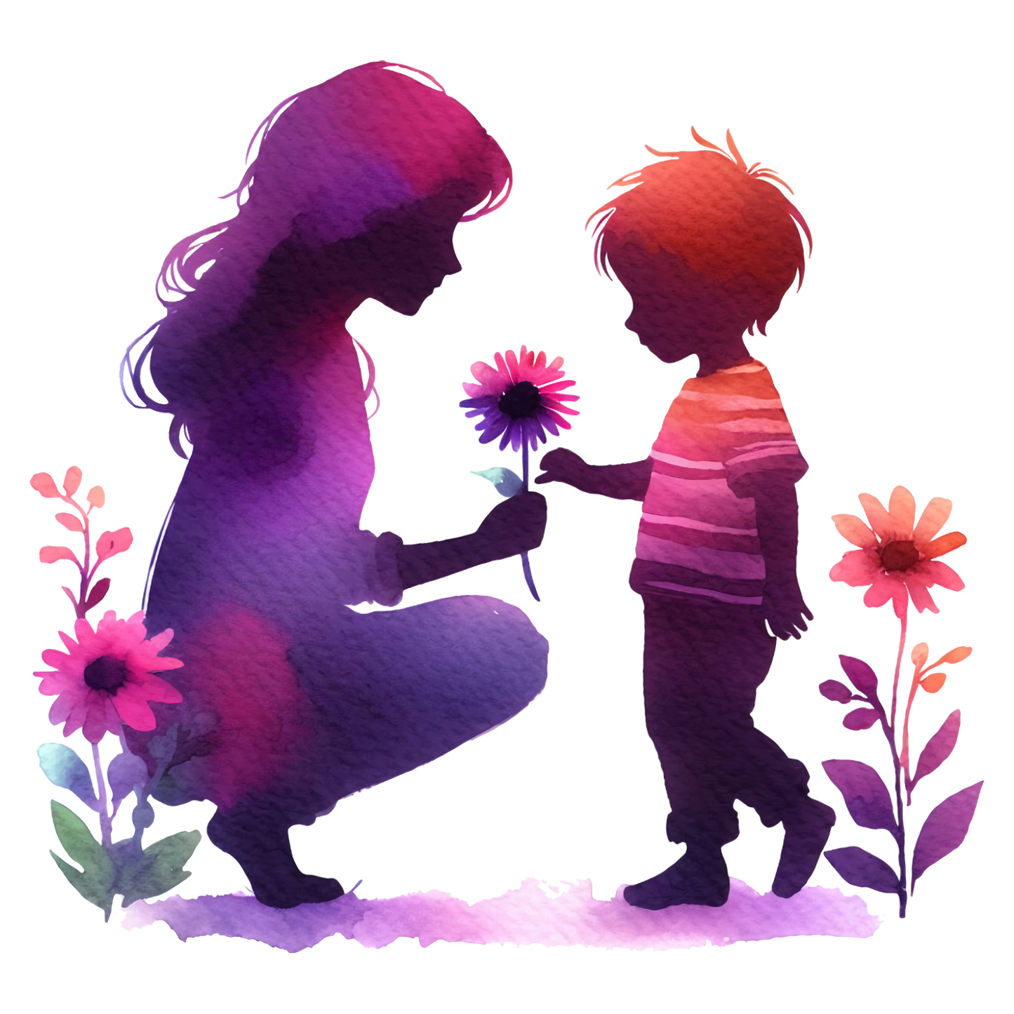 Sticker Blümchen für Mama