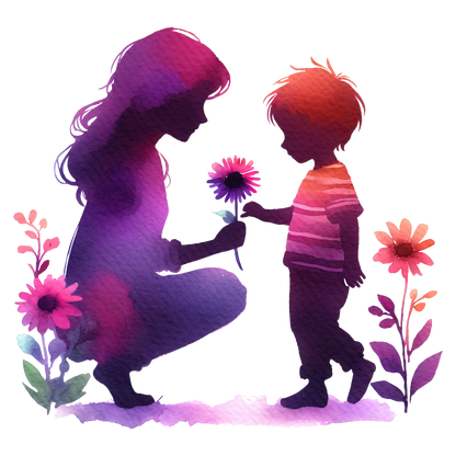 Sticker Blümchen für Mama