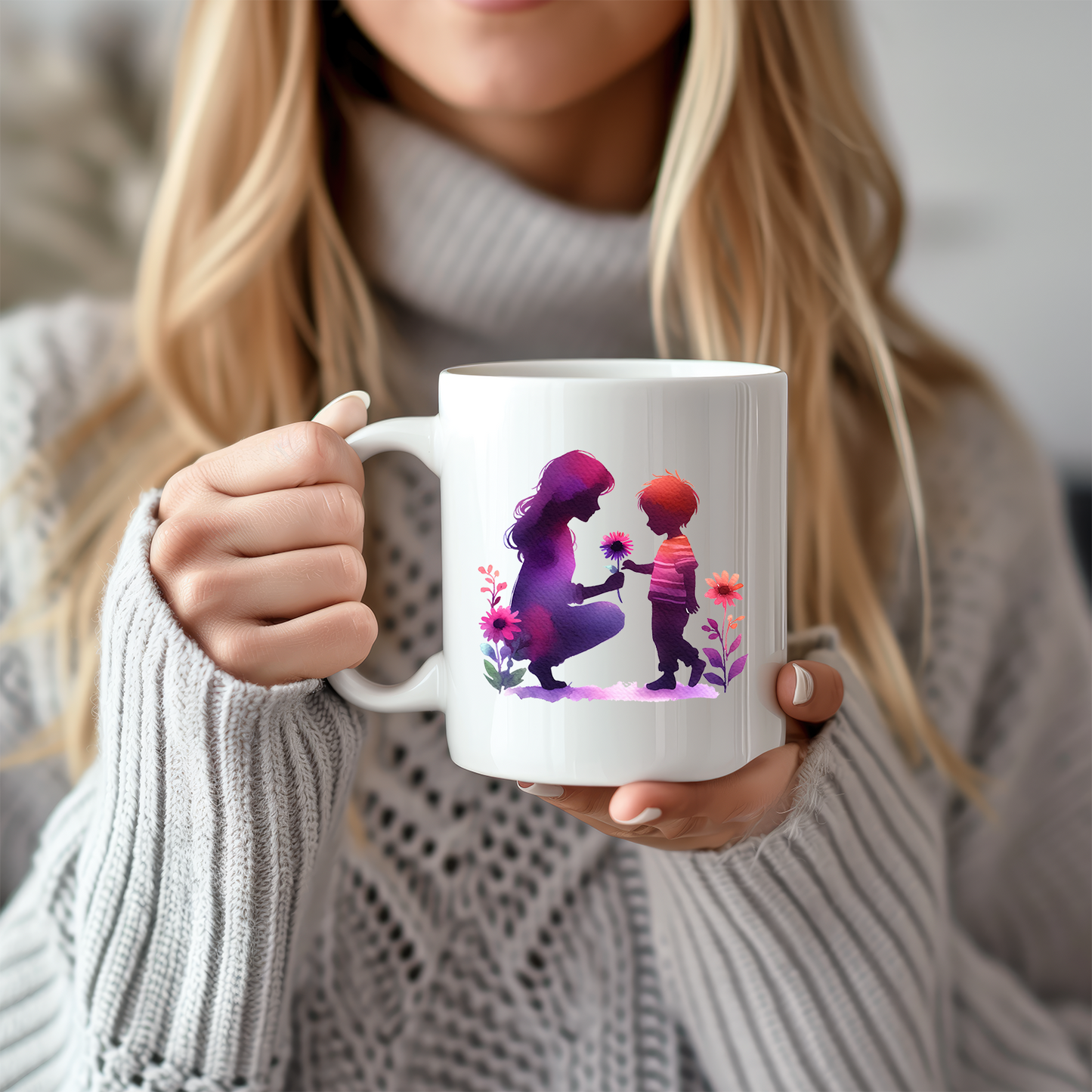 Sticker Blümchen für Mama