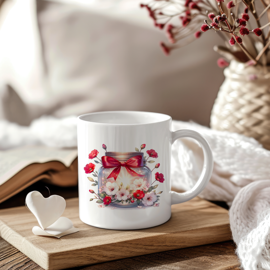 Sticker Blumen im Glas 07